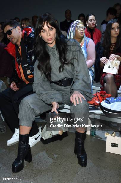 Liliana Nova attends the Elie Tahari - Front Row during New York Fashion Week: The Shows at Gallery II at Spring Studios on February 07, 2019 in New...
