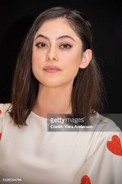 Rosa Salazar at the "Alita: Battle Angel" Press Conference at the Four Seasons Hotel on February 07, 2019 in Beverly Hills, California.