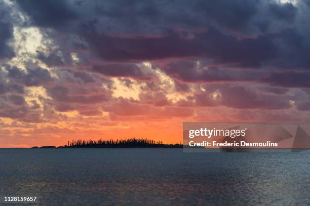 ciel de rêve en baie de kuto - paradisiaque - fotografias e filmes do acervo