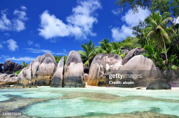 anse source d'argent beach, seychelles - seychelles stock pictures, royalty-free photos & images