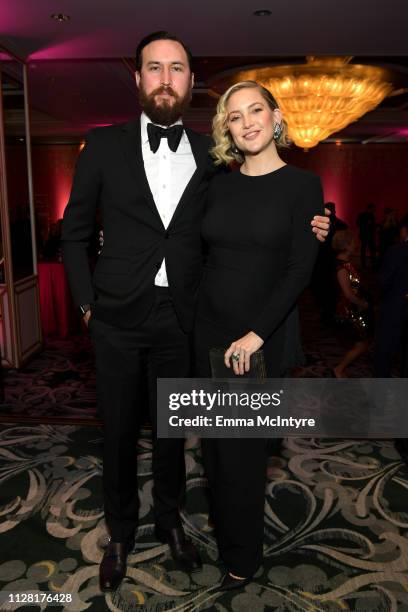 Danny Fujikawa and honoree Kate Hudson attend WCRF's "An Unforgettable Evening" at the Beverly Wilshire Four Seasons Hotel on February 28, 2019 in...