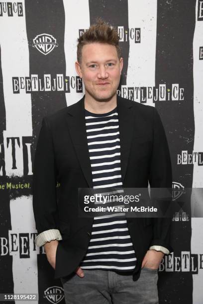 Eddie Perfect attends Broadway's 'Beetlejuice' - First Look Photocall at Subculture on February 28, 2019 in New York City.