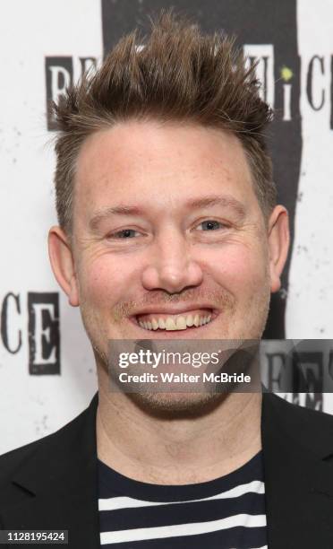 Eddie Perfect attends Broadway's 'Beetlejuice' - First Look Photocall at Subculture on February 28, 2019 in New York City.