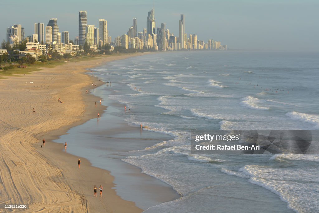 Aerial View of Surfers Paradise, Gold Coast, Australia