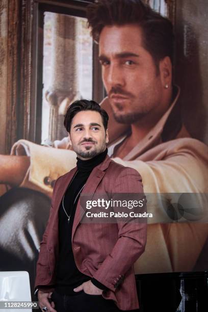 Singer David Bustamante presents 'Heroes en tiempo de guerra' on February 08, 2019 in Madrid, Spain.