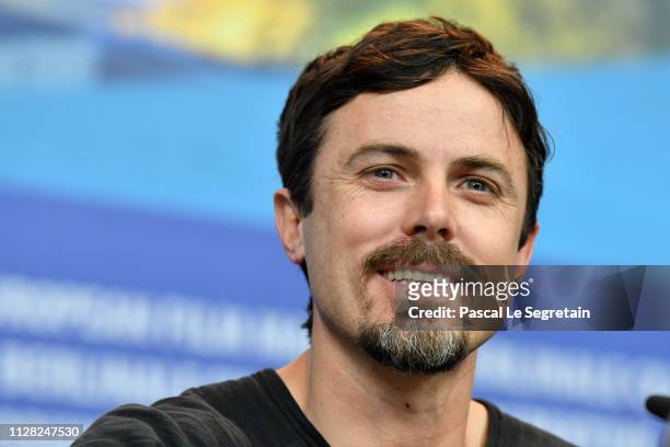 Casey Affleck attends the "Light Of My Life" press conference during the 69th Berlinale International Film Festival Berlin at Grand Hyatt Hotel on...