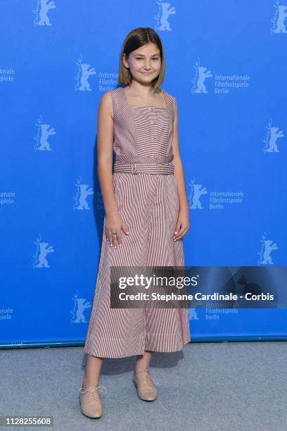 Anna Pniowsky poses at the "Light Of My Life" photocall during the 69th Berlinale International Film Festival Berlin at Grand Hyatt Hotel on February...