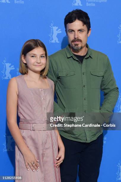 Casey Affleck and Anna Pniowsky at the "Light Of My Life" photocall during the 69th Berlinale International Film Festival Berlin at Grand Hyatt Hotel...