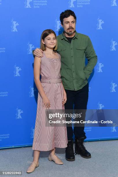 Casey Affleck and Anna Pniowsky at the "Light Of My Life" photocall during the 69th Berlinale International Film Festival Berlin at Grand Hyatt Hotel...