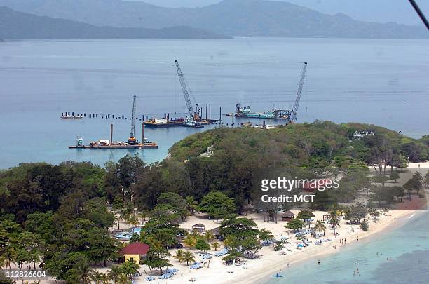 Royal Caribbean has invested more than $50 million into a dock and expanding its property at a private resort called Labadee in the north of Haiti.