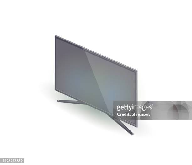 lcd tv - smart tv stock illustrations
