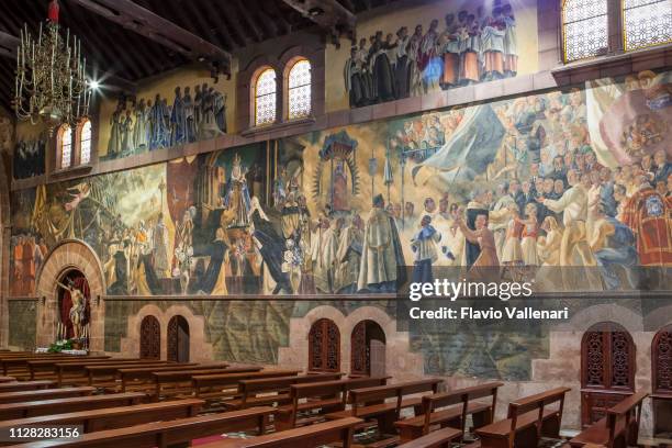 tenerife, canary islands (e) - church of the saint dominic of guzmán, san cristóbal de la laguna - fresco stock pictures, royalty-free photos & images