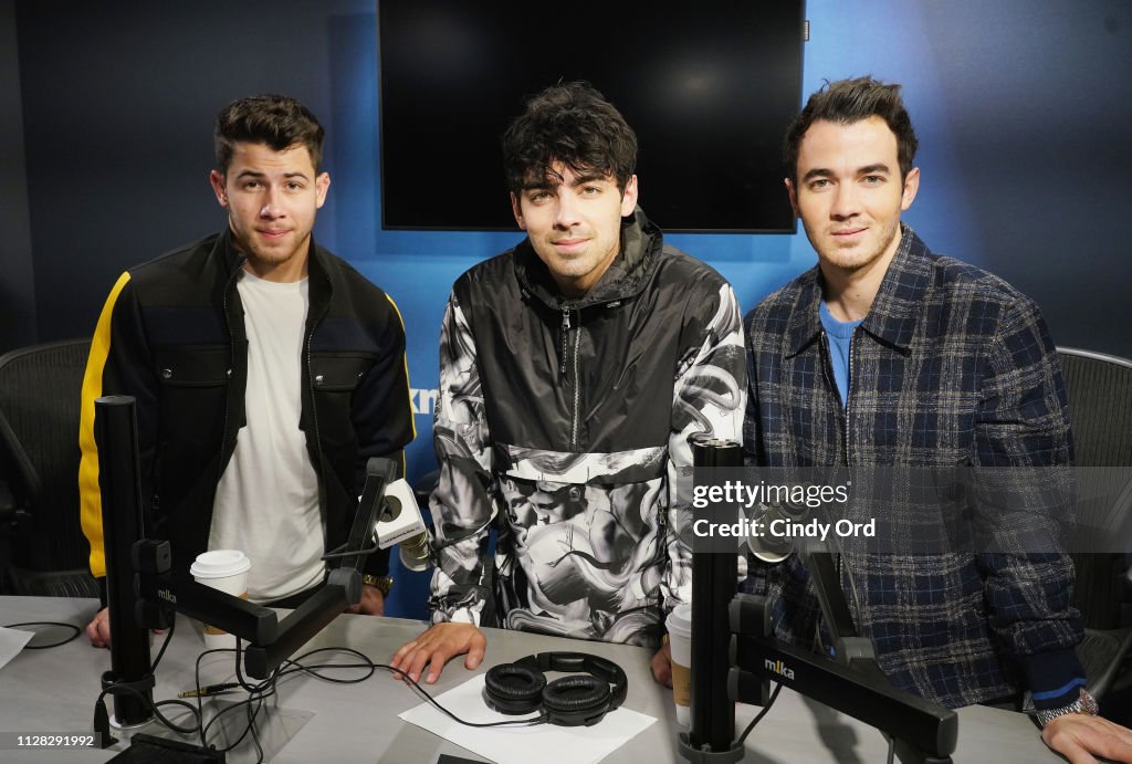 Jonas Brothers Visit The SiriusXM Studios In New York City