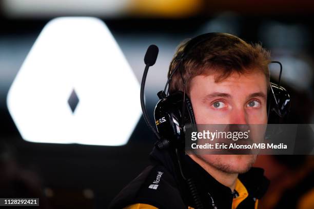 Sergey Sirotkin of Renault F1 Team during day four of F1 Winter Testing at Circuit de Catalunya on March 1, 2019 in Montmelo, Spain.
