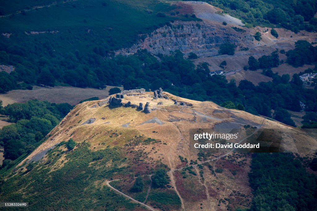 Aerial Photograph of Castell Dinas Bran Castle, Denbighshire