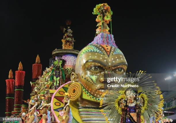 Parade of the Colorado Brás, during the first day of the parades of the samba schools, of the special Carnival Group of Sao Paulo 2019, in the...