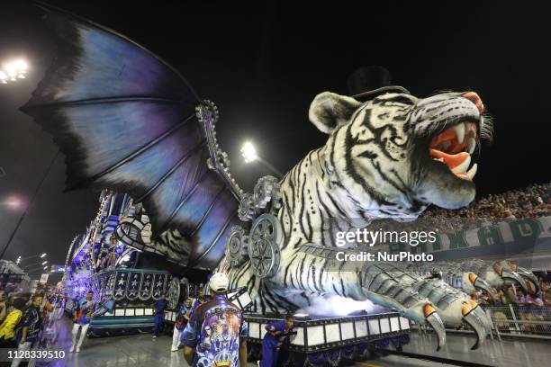 Parade of the Império da Casa Verde, during the first day of the parades of the samba schools, of the special Carnival Group of Sao Paulo 2019, in...