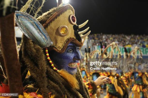 Parade of the Império da Casa Verde, during the first day of the parades of the samba schools, of the special Carnival Group of Sao Paulo 2019, in...
