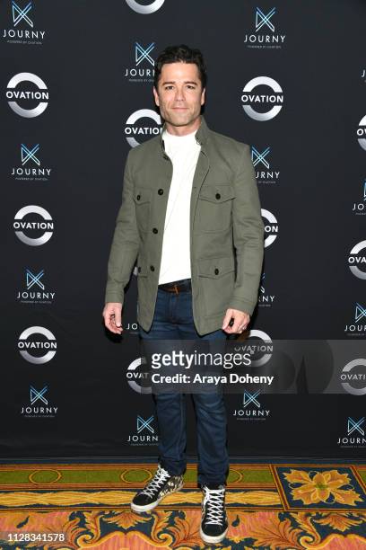 Yannick Bisson at Ovation Presents Upcoming Programming at 2019 Winter TCA Tour With Julia Stiles, Lena Olin, Yannick Bisson, Lauren Lee Smith and...