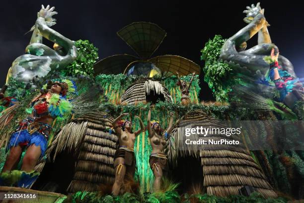 Parade of the Acadêmicos do Tucuruvi, during the first day of the parades of the samba schools, of the special Carnival Group of Sao Paulo 2019, in...