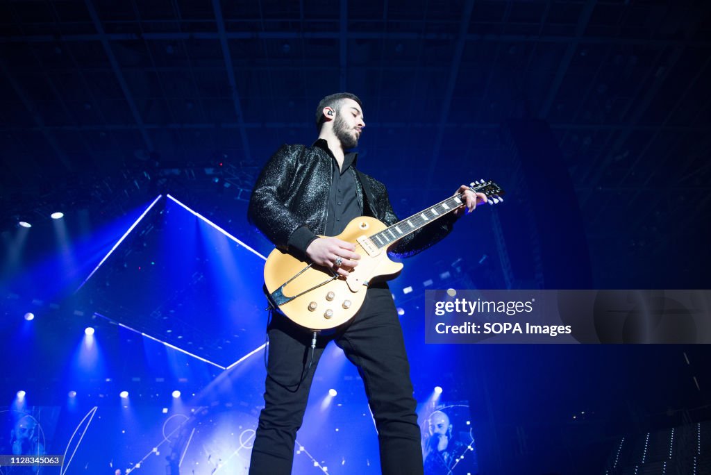 Negramaro seen performing live during their Amore Che Torni...