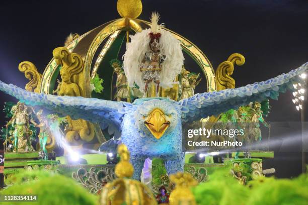 Parade of the X-9 Paulistana, during the first day of the parades of the samba schools, of the special Carnival Group of Sao Paulo 2019, in the...