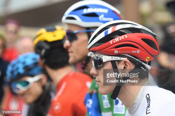 The Black Jersey , Charles Planet of France and Team Novo Nordisk, the Leader Red Jersey , Primoz Roglic of Slovenia and Team Jumbo - Visma, the...