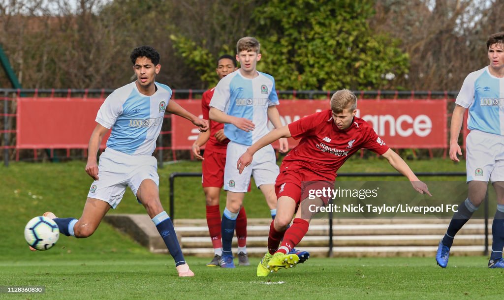 Liverpool v Blackburn Rovers: U18 Premier League