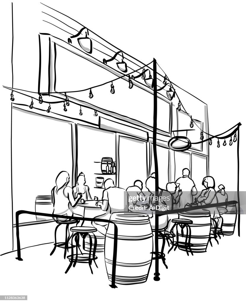 Trendy Wine Patio