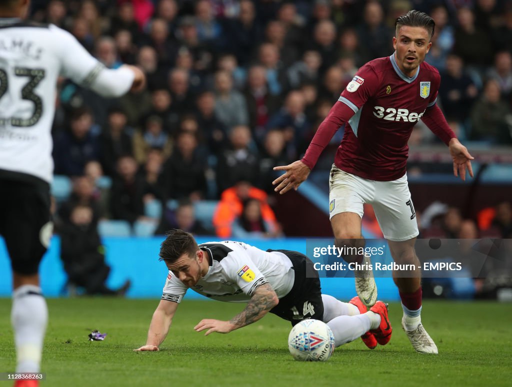 Aston Villa v Derby County - Sky Bet Championship - Villa Park