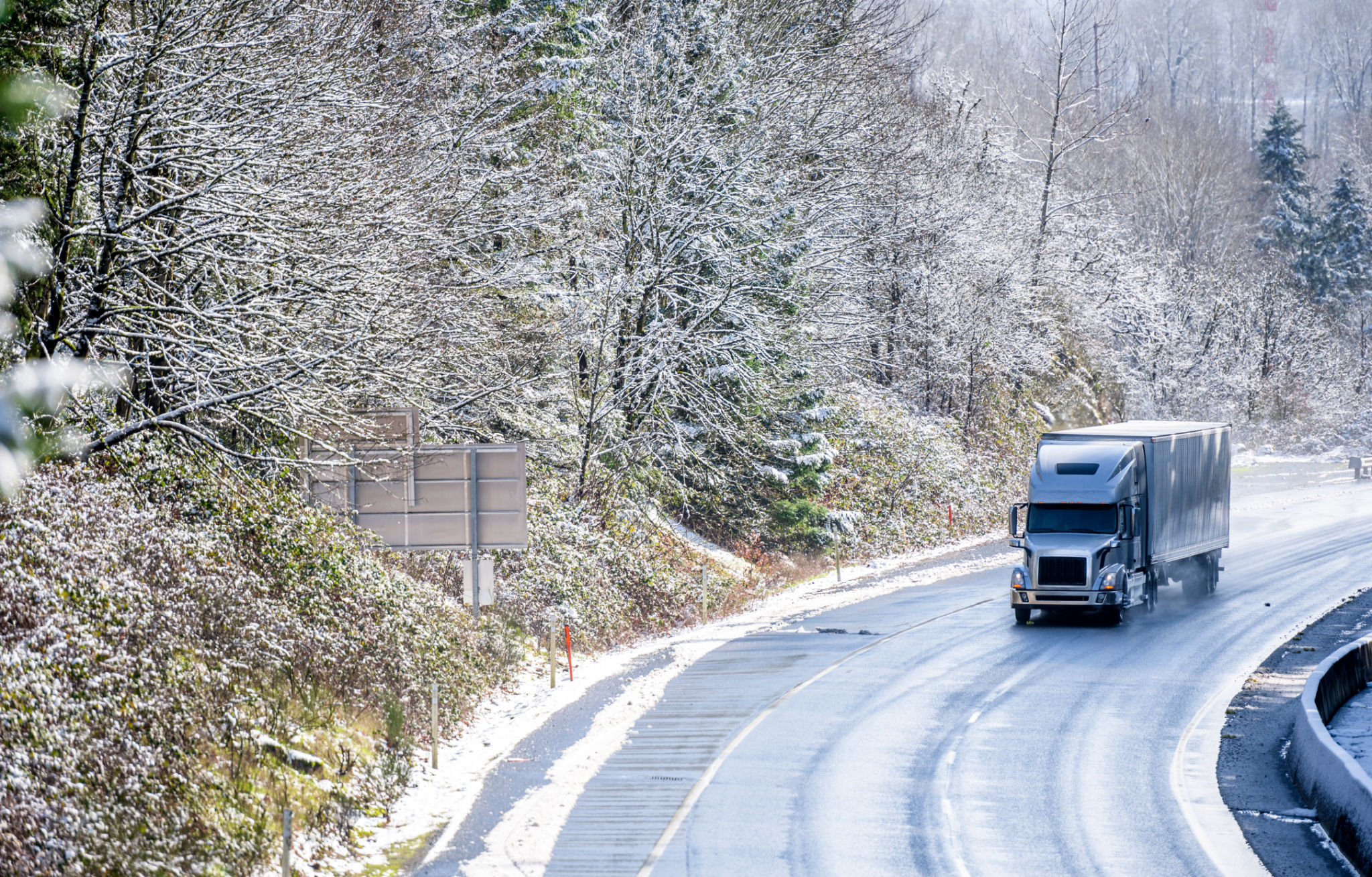 lifted truck winter
