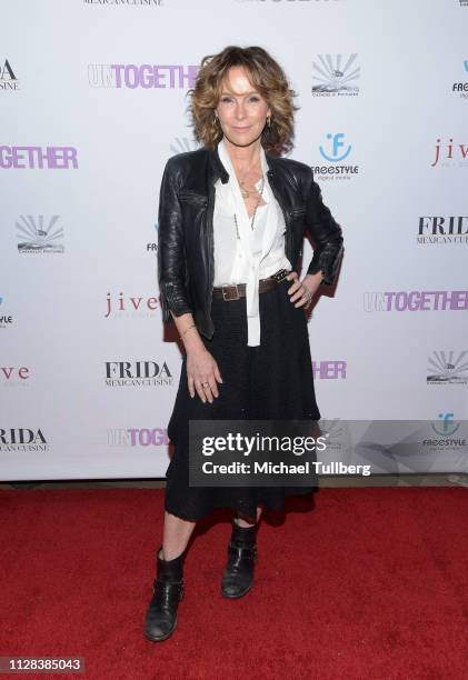 Jennifer Grey attends the Los Angeles premiere of "Untogether" at Frida Restaurant on February 08, 2019 in Sherman Oaks, California.
