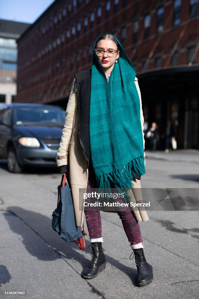 Street Style - New York Fashion Week February 2019 - Day 2