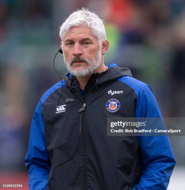 Bath's Head Coach Todd Blackadder during the Gallagher Premiership Rugby match between Bath Rugby and Harlequins at Recreation Ground on March 2,...