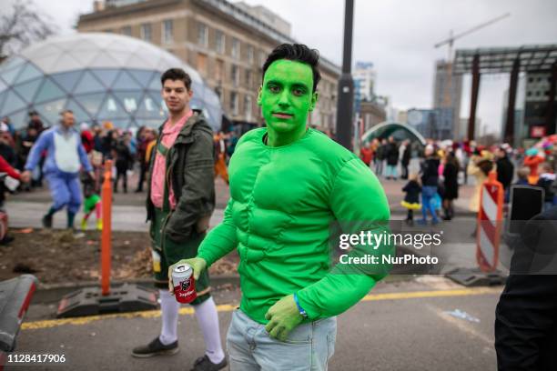 Traditional Carnaval in Lampegat Eindhoven in The Netherlands. Saturday March 2, 2019 the carnival parade and children's carnival parade travels...