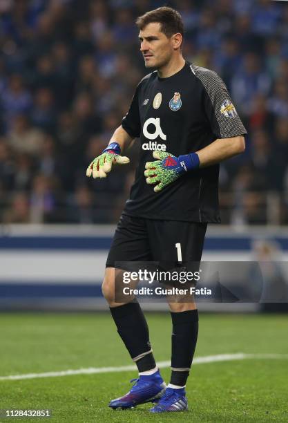 Iker Casillas of FC Porto in action during the Liga NOS match between FC Porto and SL Benfica at Estadio do Dragao on March 2, 2019 in Porto,...