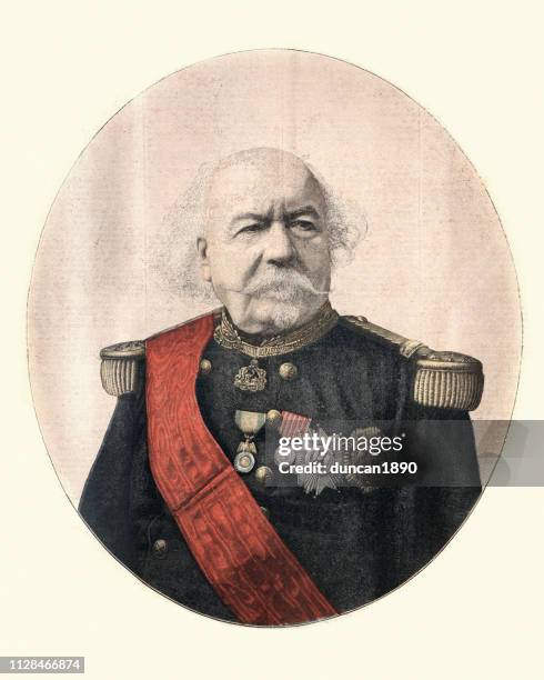marshal francois certain de canrobert - sash stock illustrations