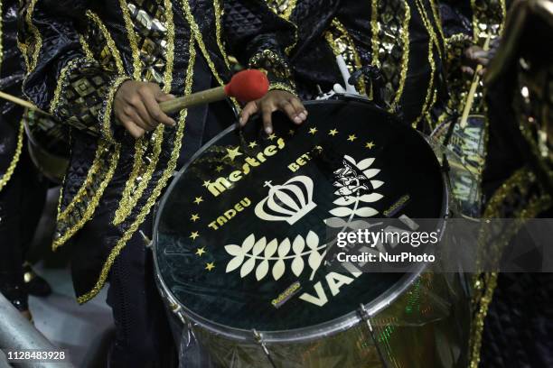 Parade of the Vai-Vai, during the second day of the parades of the samba schools, of the special Carnival Group of Sao Paulo 2019, in the Sambódromo...