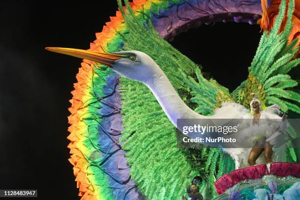 Parade of the Mocidade Alegre, during the second day of the parades of the samba schools, of the special Carnival Group of Sao Paulo 2019, in the...