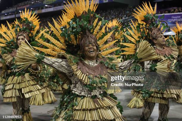 Parade of the Mocidade Alegre, during the second day of the parades of the samba schools, of the special Carnival Group of Sao Paulo 2019, in the...