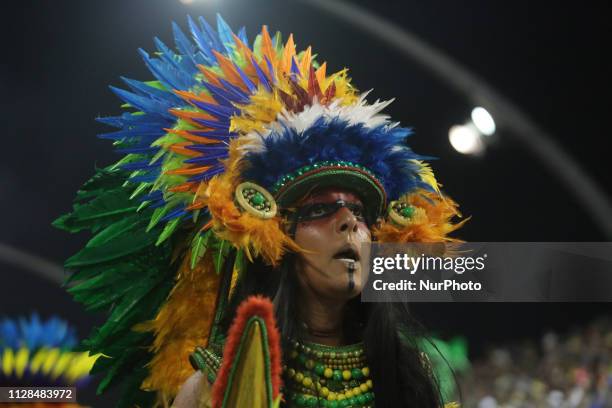 Parade of the Águia de Ouro, during the second day of the parades of the samba schools, of the special Carnival Group of Sao Paulo 2019, in the...