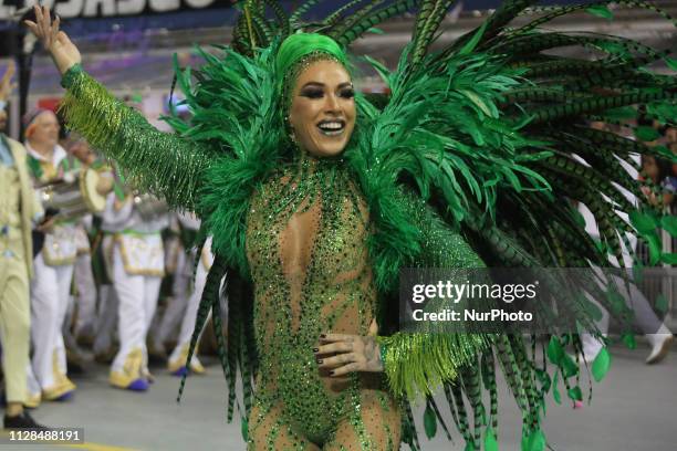 Parade of the Unidos de Vila Maria, during the second day of the parades of the samba schools, of the special Carnival Group of Sao Paulo 2019, in...
