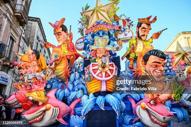 An allegorical-grotesque float parade entitled Non cè niente che ci LEGA on the current situation of Italy's political relationship with Europe on...