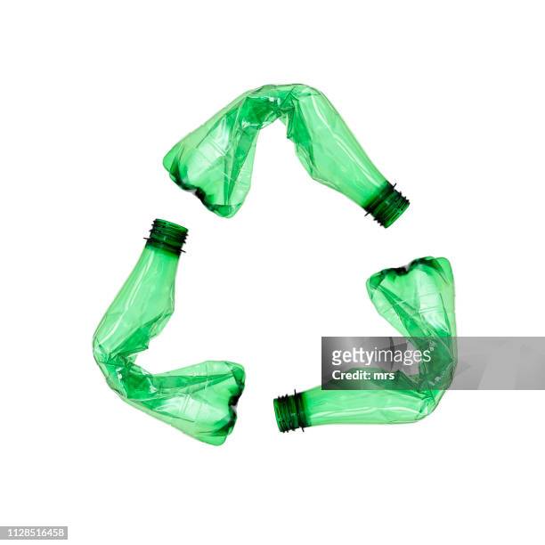 plastic bottles for recycle - water bottle on white stock pictures, royalty-free photos & images