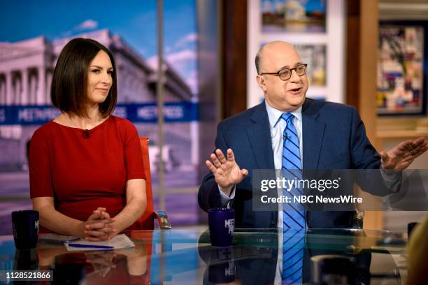 Pictured: Heidi Przybyla, NBC News National Political Reporter, and John Podhoretz, Editor, Commentary; Columnist, The New York Post, appear on "Meet...