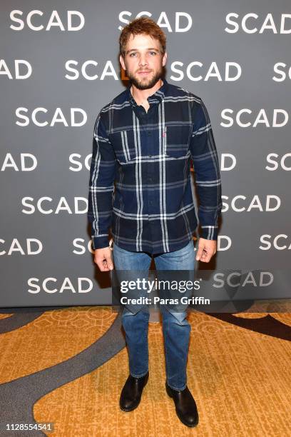 Actor Max Thieriot attends the “SEAL Team” press junket during SCAD aTVfest 2019 at Four Seasons Hotel on February 09, 2019 in Atlanta, Georgia.