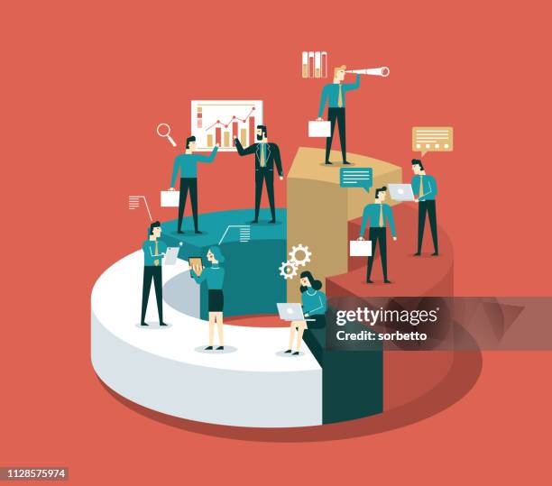 illustrazioni stock, clip art, cartoni animati e icone di tendenza di analizza - grafico - dirigente