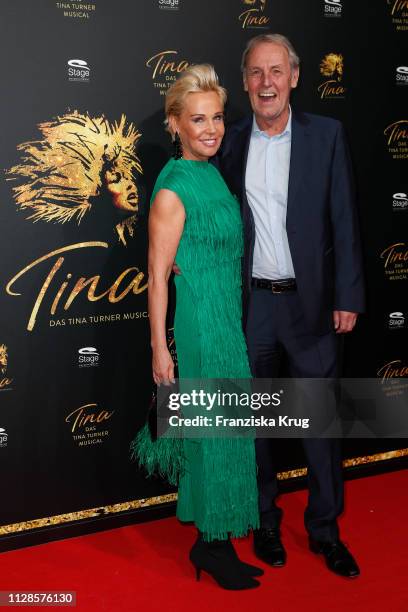 Susanne Bausch and Joerg Wontorra during the premiere of the musical 'Tina - Das Tina Turner Musical' at Stage Operettenhaus on March 3, 2019 in...