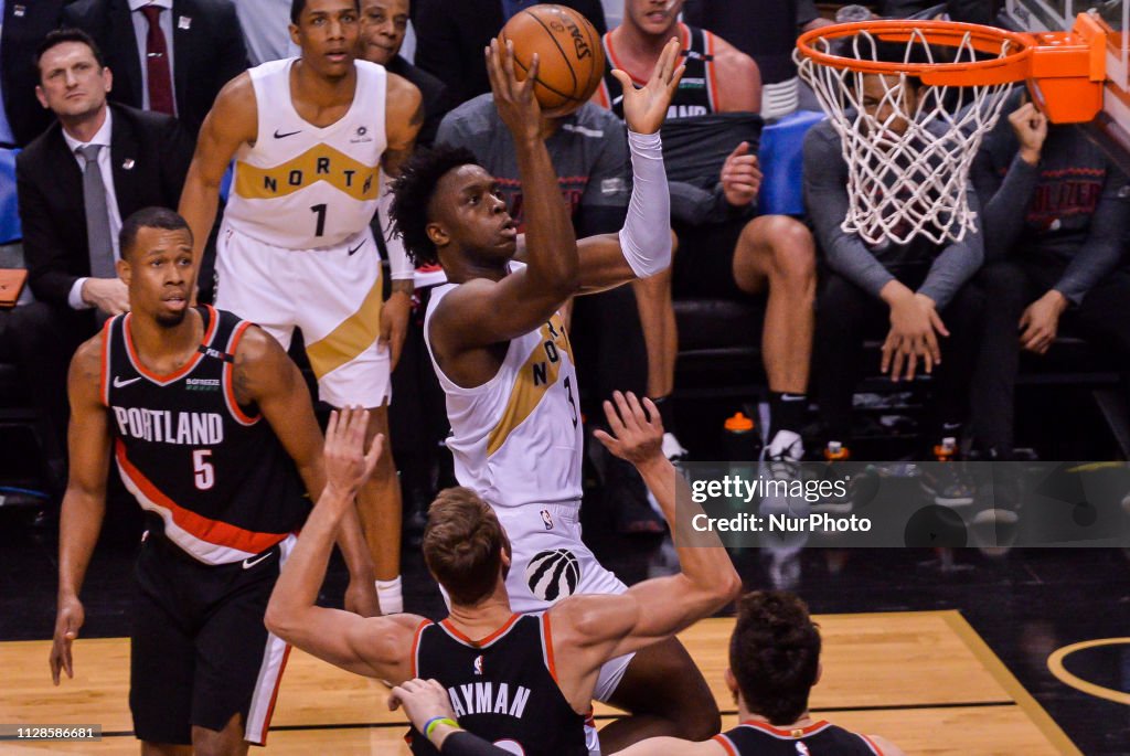 Portland Trail Blazers v Toronto Raptors - NBA Game