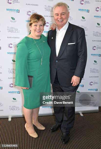 Shadow Secretary of State for Foreign and Commonwealth Affairs Emily Thornberry and Eamonn Holmes attend Turn The Tables 2019 hosted by Tania Bryer...
